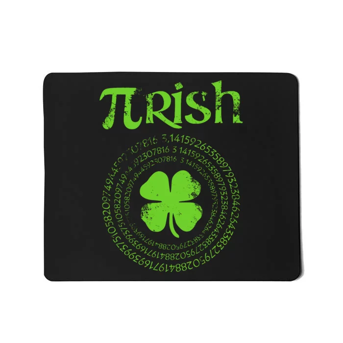 Irish Math Teacher Vintage Shamrock St Patricks Day Mousepad