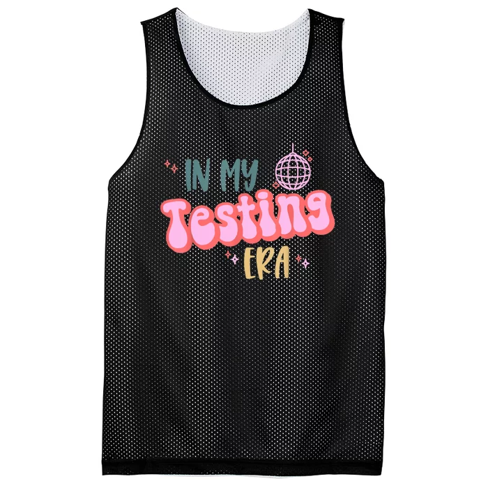 In My Testing Era Funny Testing Teacher Teaching Student Mesh Reversible Basketball Jersey Tank