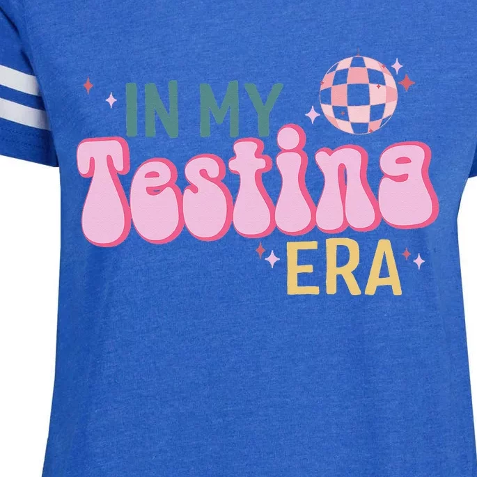 In My Testing Era Funny Testing Teacher Teaching Student Enza Ladies Jersey Football T-Shirt