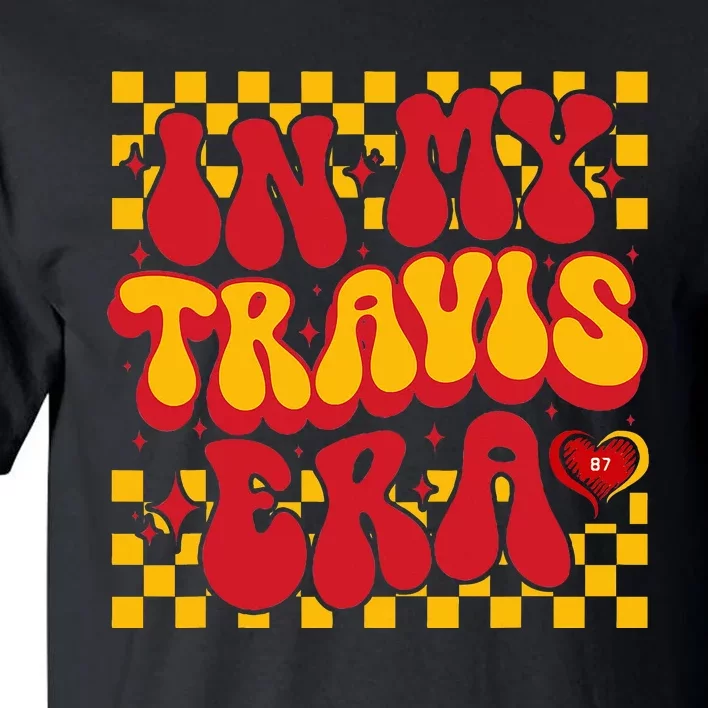 In My T.ravis E.ra Heart Love  Red Gold Design Tall T-Shirt