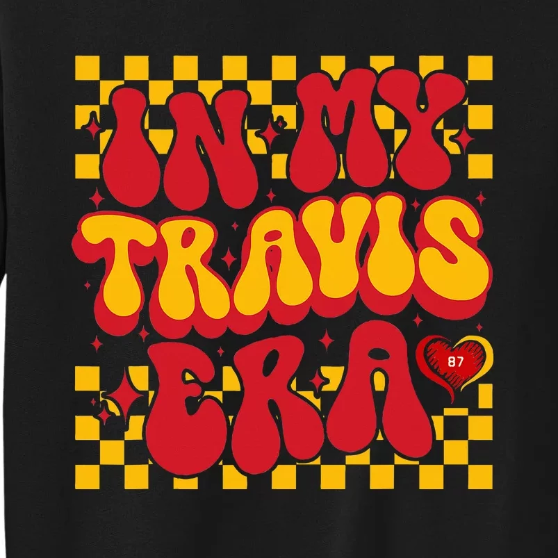 In My T.ravis E.ra Heart Love  Red Gold Design Tall Sweatshirt