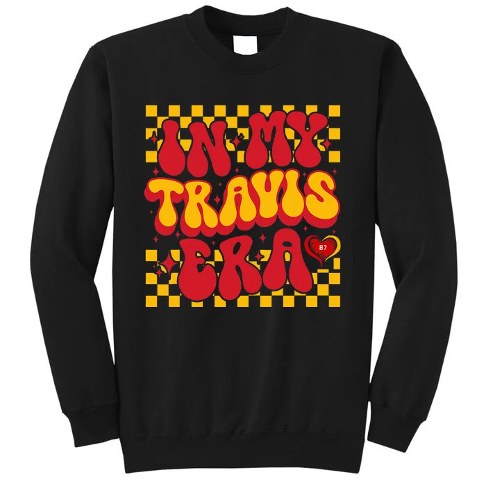 In My T.ravis E.ra Heart Love  Red Gold Design Tall Sweatshirt