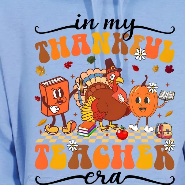 In My Thankful Teacher Era Thanksgiving Autumn Unisex Surf Hoodie