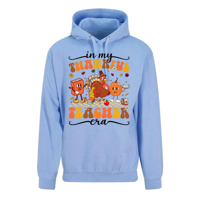 In My Thankful Teacher Era Thanksgiving Autumn Unisex Surf Hoodie