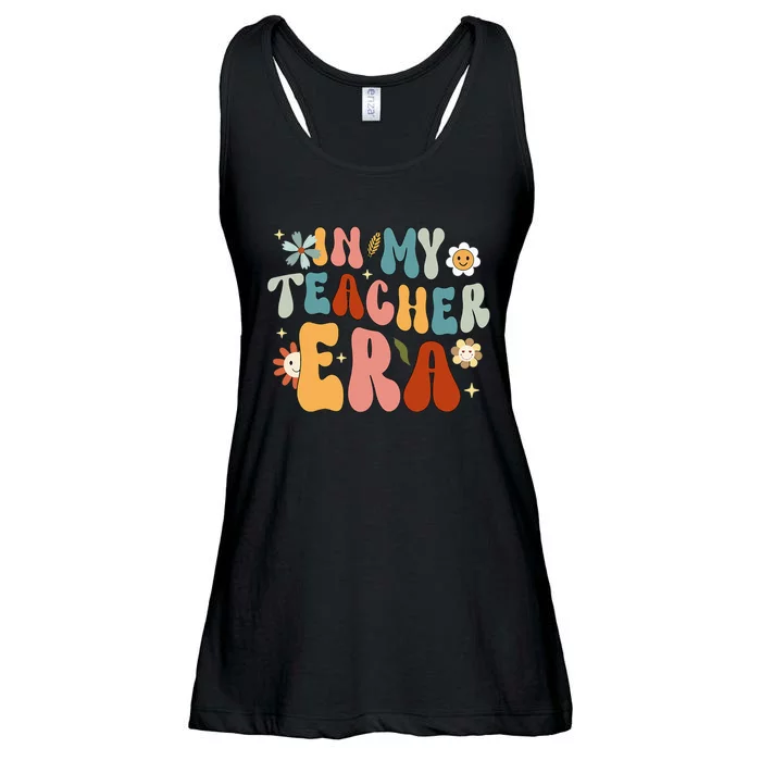 In My Teacher Era First Day Of School Back To School Retro Ladies Essential Flowy Tank