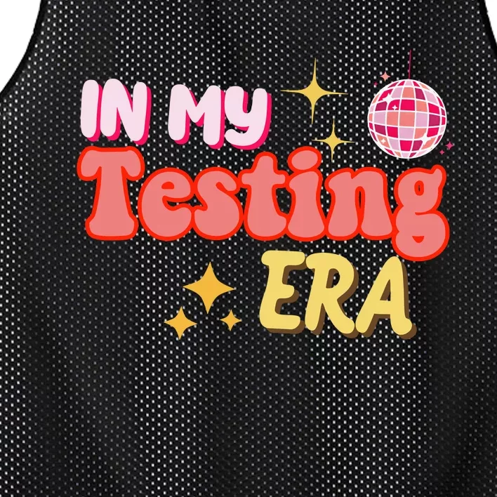 In My Testing Era Funny Testing Teacher Teaching Student Testing Mesh Reversible Basketball Jersey Tank