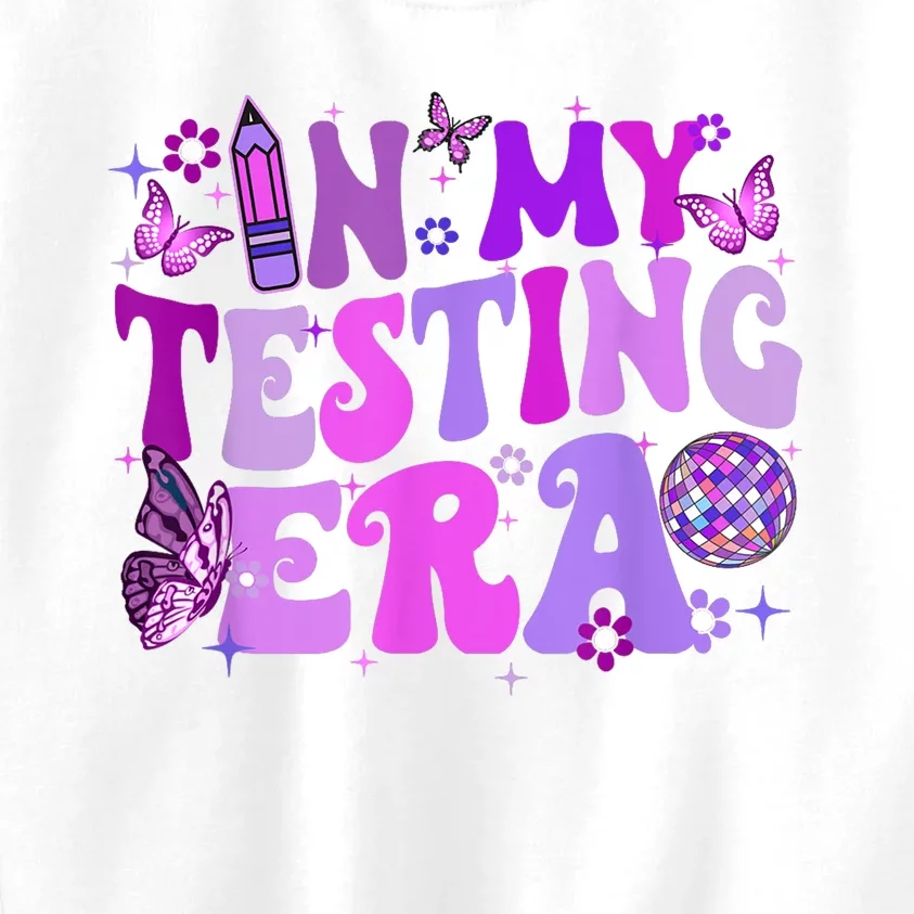 In My Testing Era Funny Teacher Exam Day Kids Sweatshirt