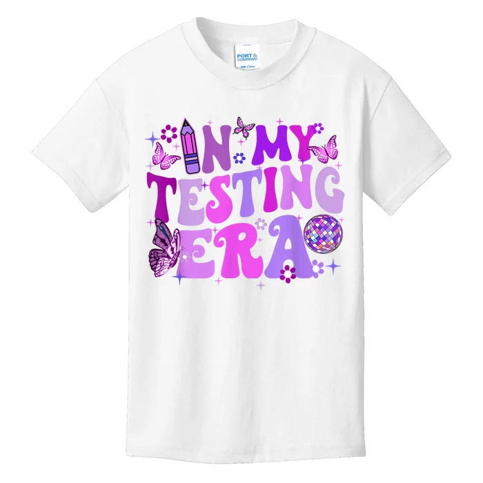 In My Testing Era Funny Teacher Exam Day Kids T-Shirt