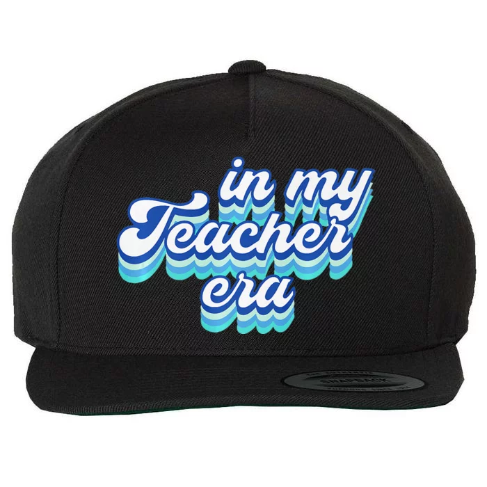 In My Teacher Era In Blue Wool Snapback Cap