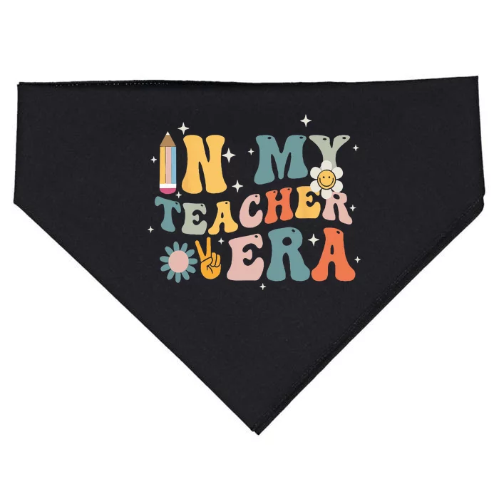 In My Teacher Era First Day Of School Teacher Back To School USA-Made Doggie Bandana