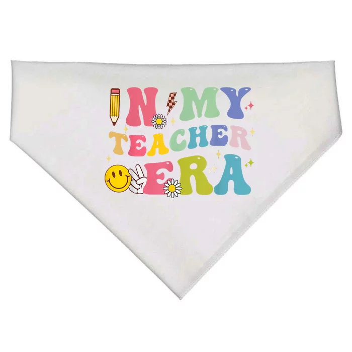 In My Teacher Era First Day Of School Teacher Back To School USA-Made Doggie Bandana