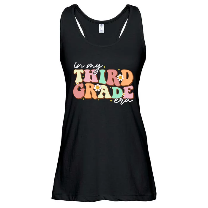 In My Third Grade Era Retro Back To School Teacher Student Ladies Essential Flowy Tank