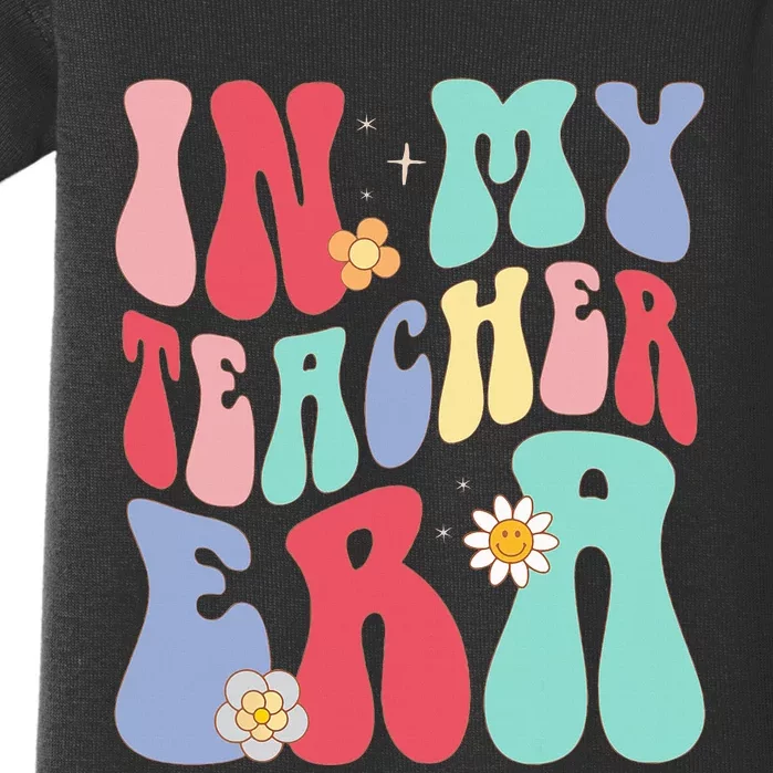 In My Teacher Era Groovy Retro Teacher Baby Bodysuit