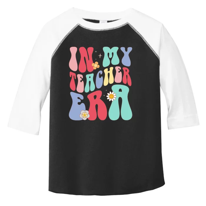 In My Teacher Era Groovy Retro Teacher Toddler Fine Jersey T-Shirt