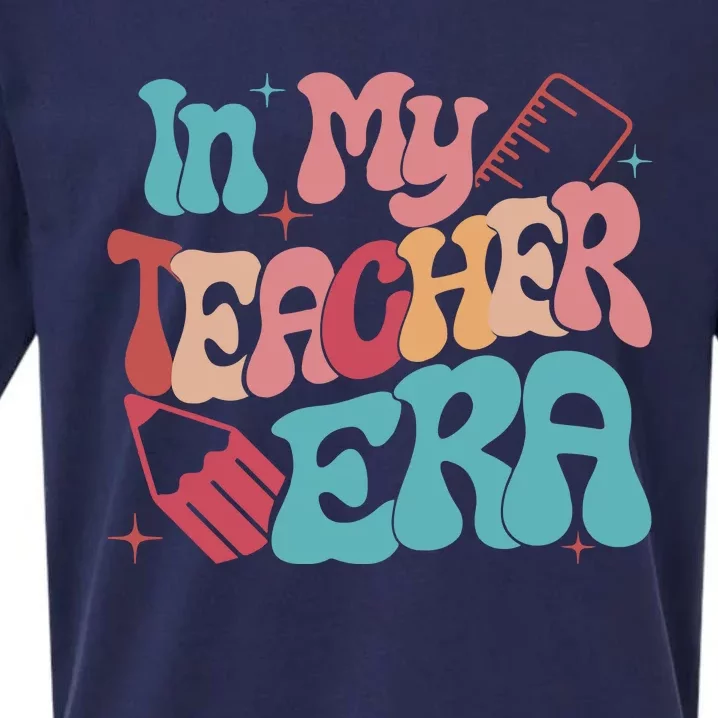 In My Teacher Era Teacher Appreciation Sueded Cloud Jersey T-Shirt