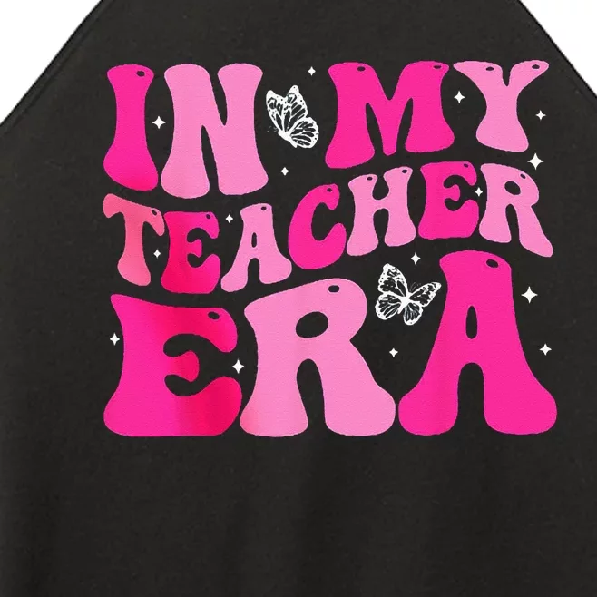 In My Teaching Era Best Teacher Appreciation Retro Groovy Women’s Perfect Tri Rocker Tank