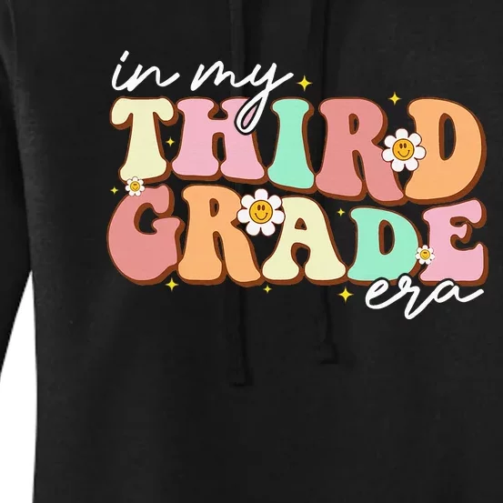 In My Third Grade Era Retro Back To School Teacher Student Women's Pullover Hoodie