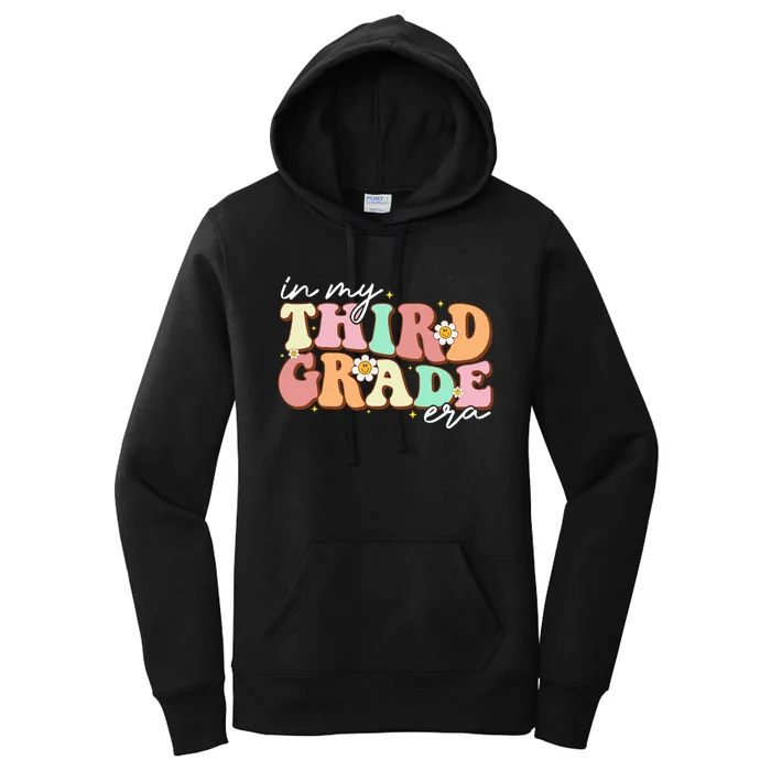 In My Third Grade Era Retro Back To School Teacher Student Women's Pullover Hoodie