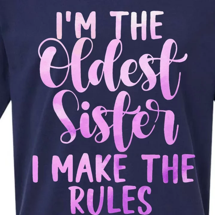 I Make The Rules Oldest Adult 3 Sisters Matching Gifts Sueded Cloud Jersey T-Shirt