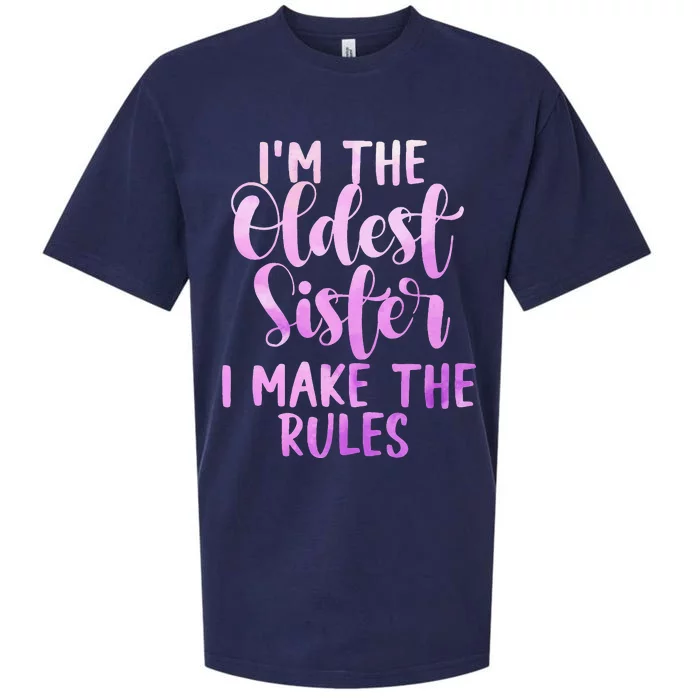 I Make The Rules Oldest Adult 3 Sisters Matching Gifts Sueded Cloud Jersey T-Shirt