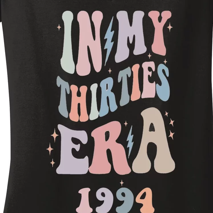 In My Thirties Era 1994s Women's V-Neck T-Shirt