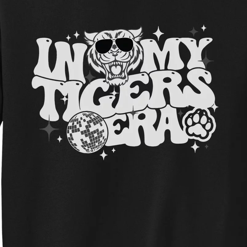 In My Tigers Era Back To School Mascot Spirit Game Groovy Tall Sweatshirt