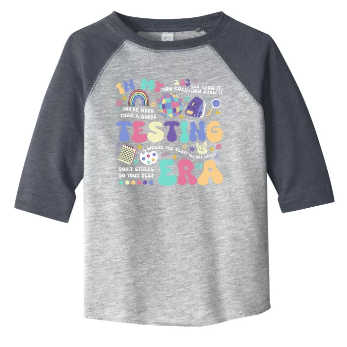 In My Testing Era School Day Teacher Student Rock The Test Toddler Fine Jersey T-Shirt