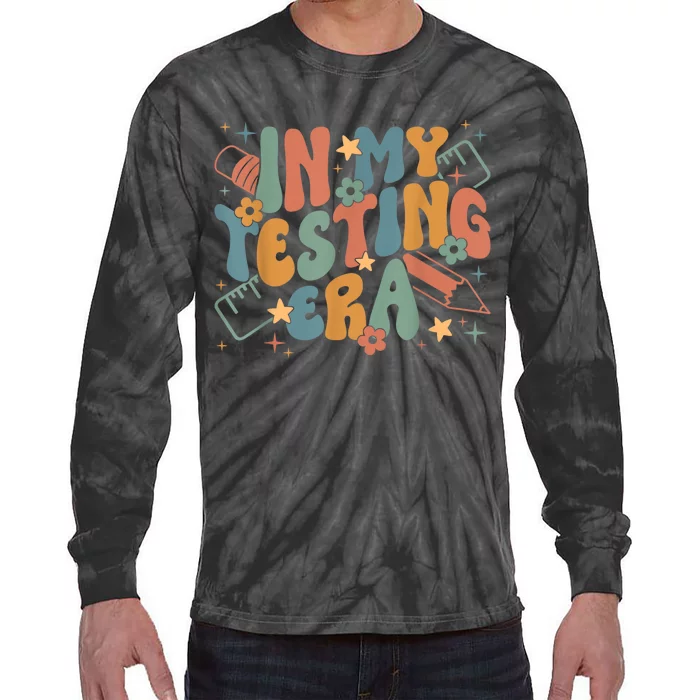 In My Testing Era Funny Testing Teacher Tie-Dye Long Sleeve Shirt