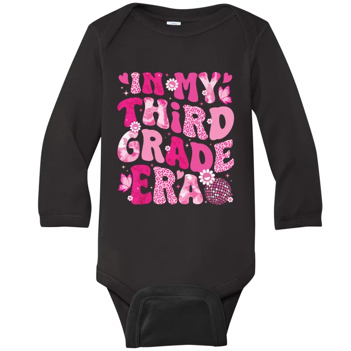 In My Third Grade Era Teachers Women Back To School Girl Baby Long Sleeve Bodysuit