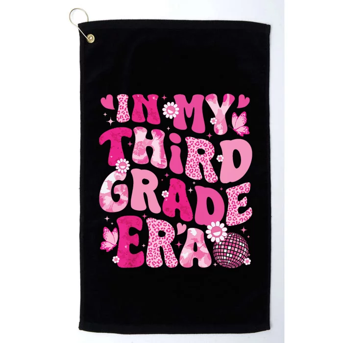 In My Third Grade Era Teachers Women Back To School Girl Platinum Collection Golf Towel