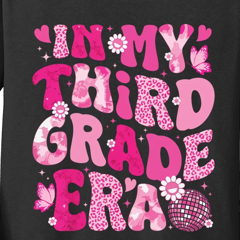 In My Third Grade Era Teachers Women Back To School Girl Kids Long Sleeve Shirt