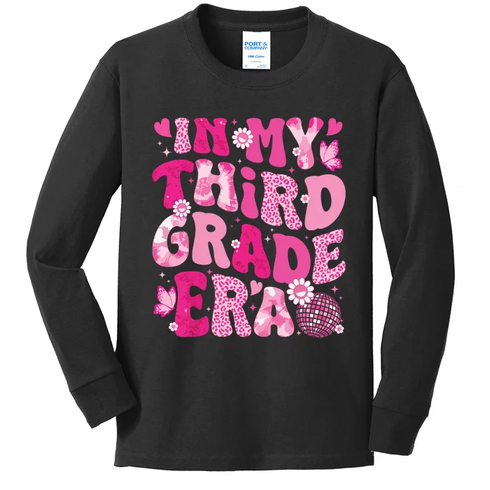 In My Third Grade Era Teachers Women Back To School Girl Kids Long Sleeve Shirt