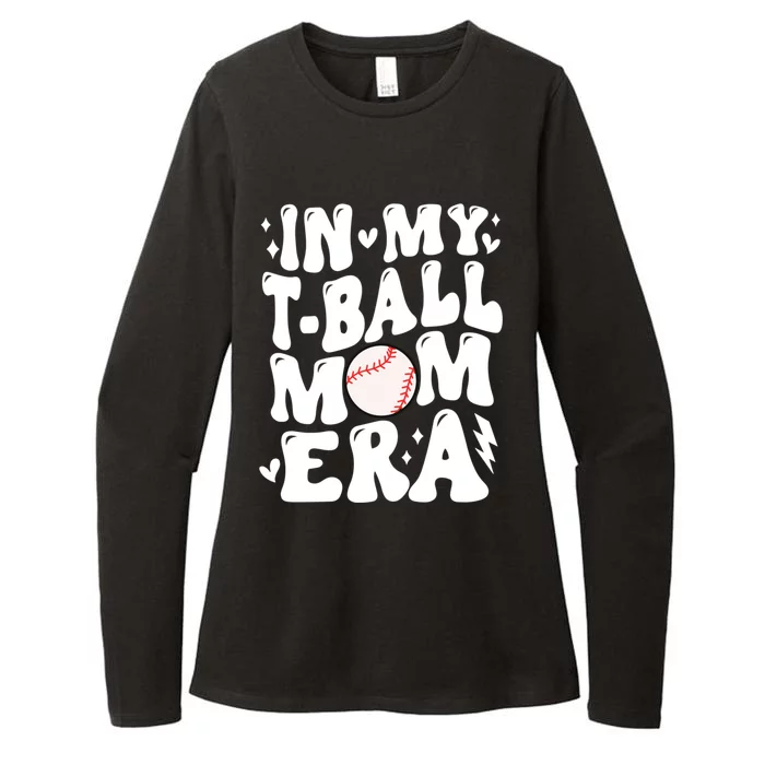 In My Tball Mom Era Baseball Mom Retro Game Day T Ball Team Gift Womens CVC Long Sleeve Shirt