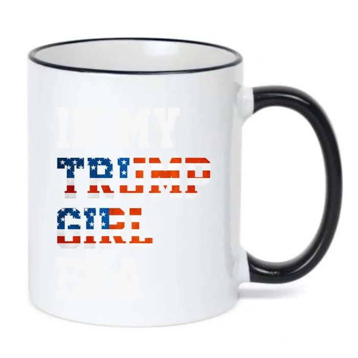 In My Trump Era Usa American Flag Trump 2024 Election Gift Black Color Changing Mug