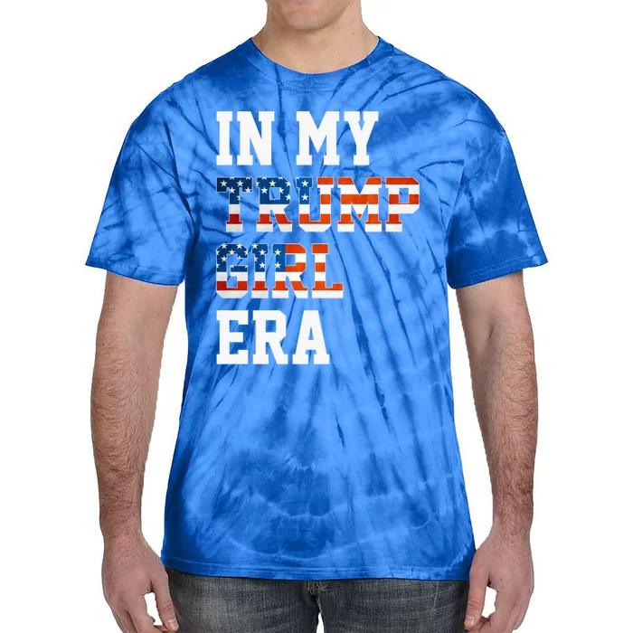 In My Trump Era Usa American Flag Trump 2024 Election Gift Tie-Dye T-Shirt