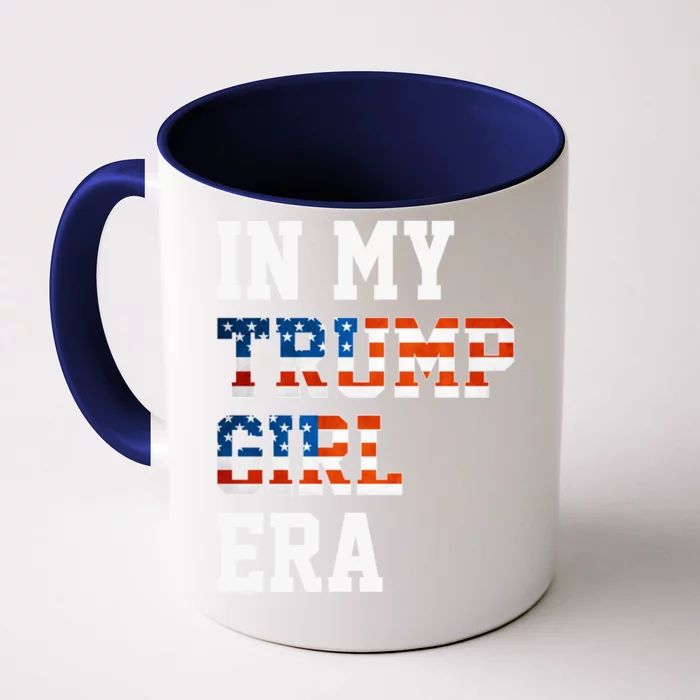 In My Trump Era Usa American Flag Trump 2024 Election Gift Front & Back Coffee Mug