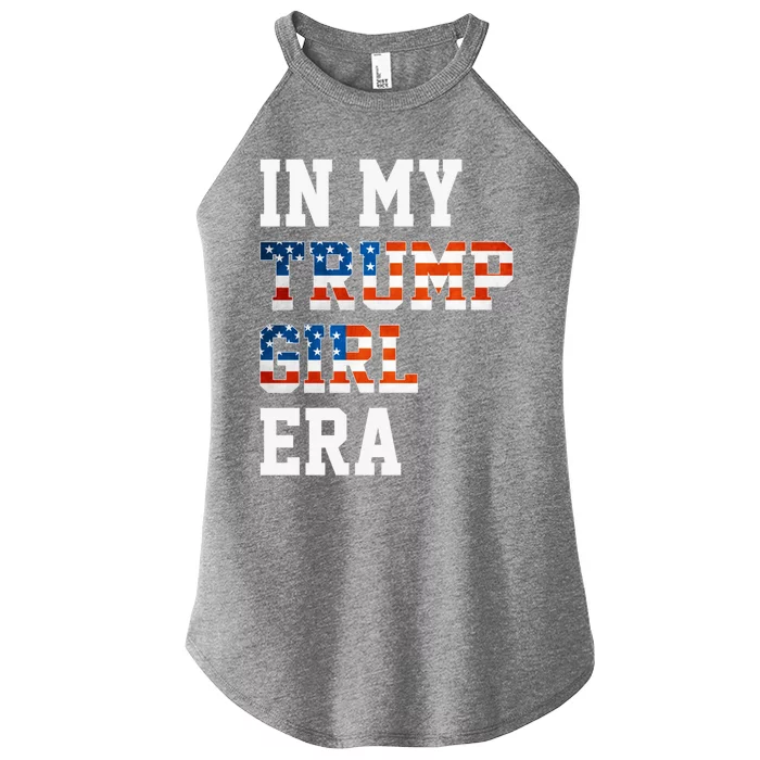 In My Trump Era Usa American Flag Trump 2024 Election Gift Women’s Perfect Tri Rocker Tank