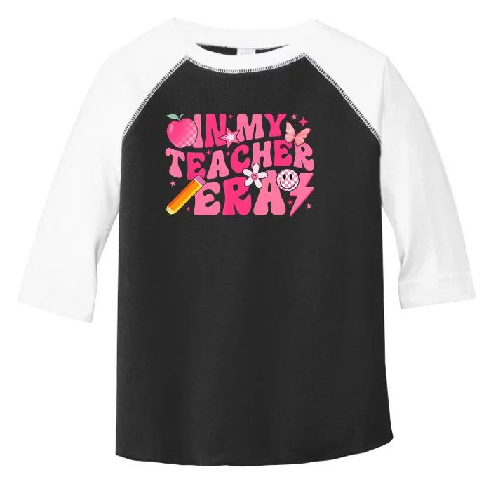 In My Teacher Era Back To School Retro Back To School Retro Toddler Fine Jersey T-Shirt