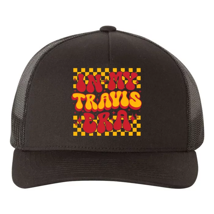 In My Travis Era Retro Groovy Yupoong Adult 5-Panel Trucker Hat