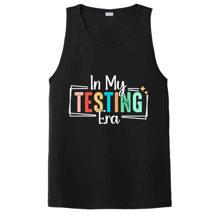 In My Testing Era Funny Testing Day Teacher Test Day Performance Tank