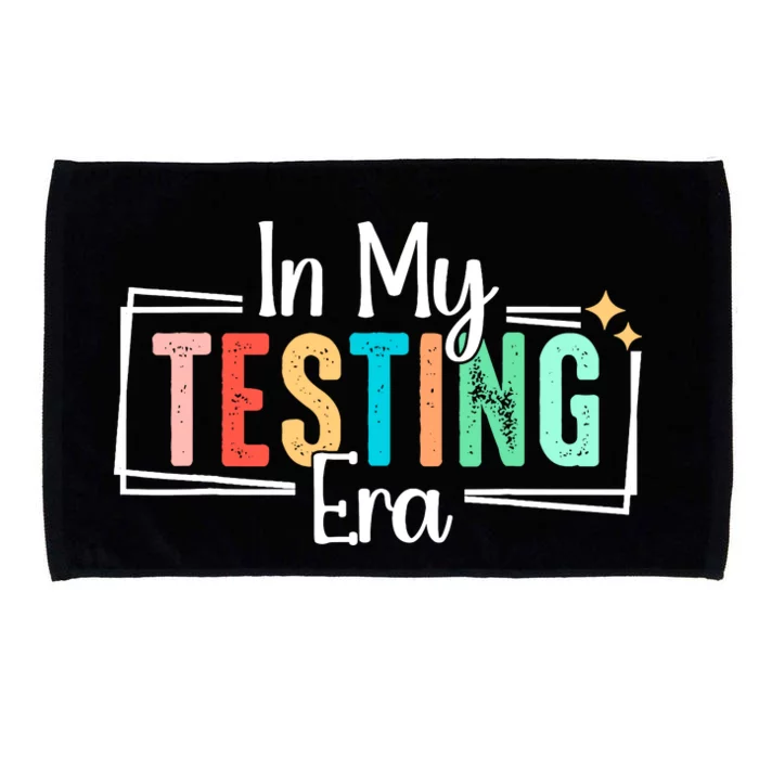 In My Testing Era Funny Testing Day Teacher Test Day Microfiber Hand Towel