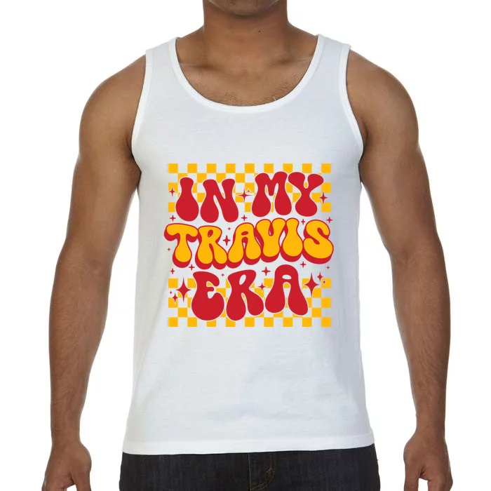 In My Travis Era Retro Groovy Comfort Colors® Tank Top