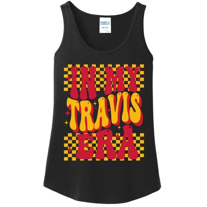 In My Travis Era Retro Groovy Ladies Essential Tank