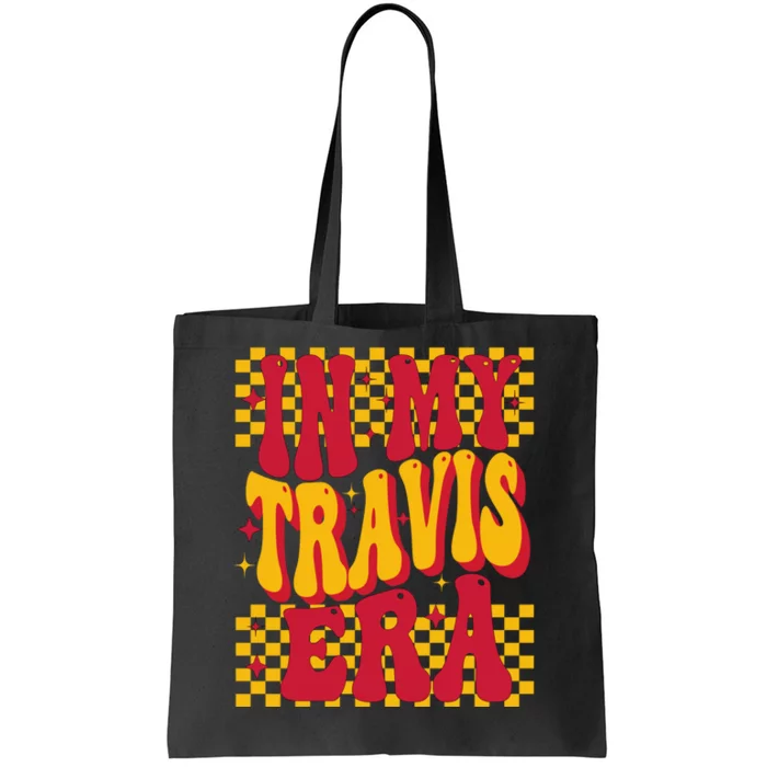 In My Travis Era Retro Groovy Tote Bag