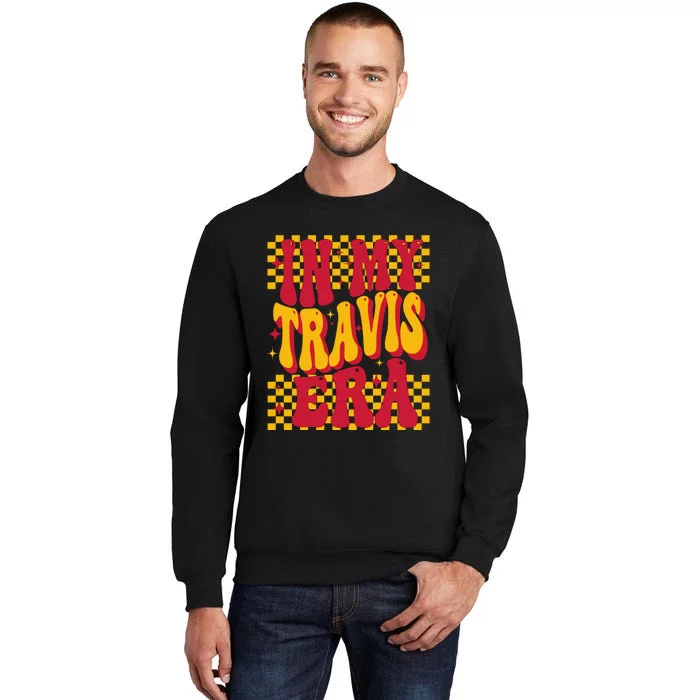 In My Travis Era Retro Groovy Tall Sweatshirt