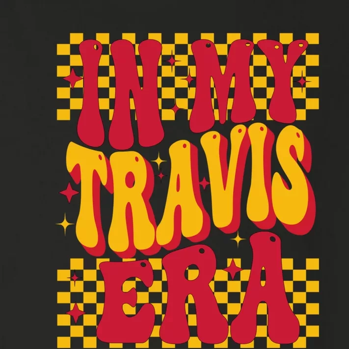 In My Travis Era Retro Groovy Toddler Long Sleeve Shirt