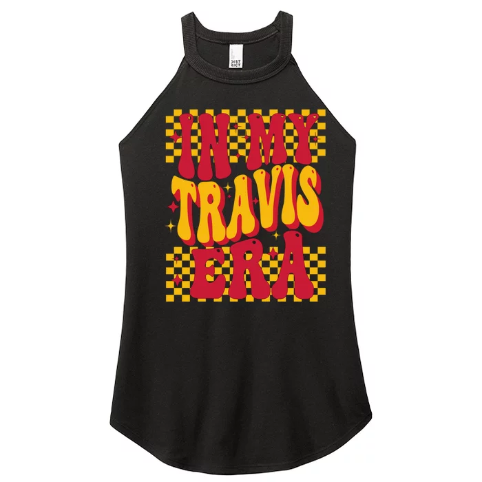 In My Travis Era Retro Groovy Women’s Perfect Tri Rocker Tank