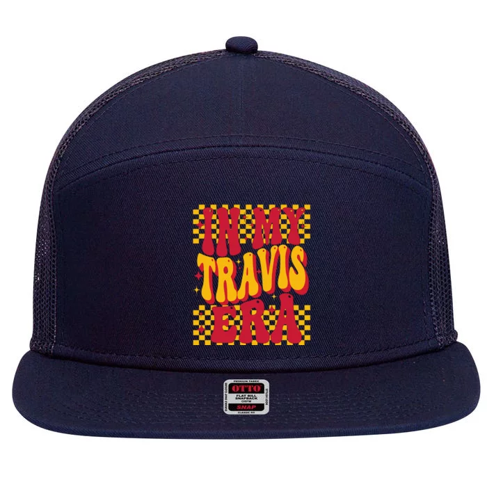 In My Travis Era Retro Groovy 7 Panel Mesh Trucker Snapback Hat