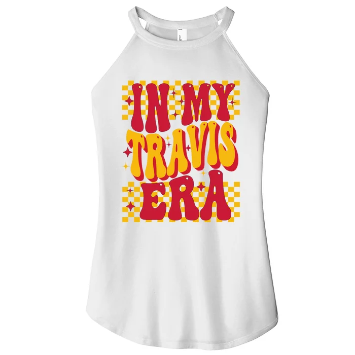 In My Travis Era Retro Groovy Women’s Perfect Tri Rocker Tank