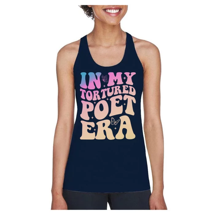 In My Tortured Poet Era Groovy Women's Racerback Tank